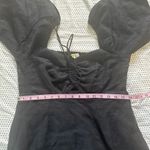 Boden Halterneck Cutout Column Dress Linen Black Size 10 Photo 11