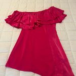 Show Me Your Mumu Women's size Small Brooke Mini Dress Hot pink One Shoulder Photo 6