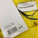 The Kooples NEW x Sport Neon Yellow Logo Fleece Sweat Shorts Photo 6