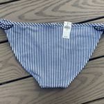 Aerie NWT small gingham ruffle stripe bikini bottom swim bottom blue white Photo 4
