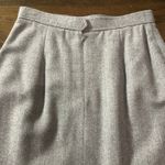 Vintage Women Wool Evan Picone Gray Knee Length Skirt Pockets Size 6 Made in USA Photo 3