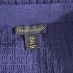 House of Harlow 1960 Knit Pencil Skirt Size M Designer Luxe Navy Blue White Trim Size M Photo 7