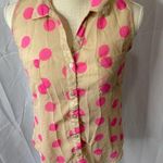 Fun & Flirt  sleeveless button down Medium Photo 0