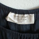 David Brown Maxi Dress Boho Flowy Oversized Lagenlook Coastal Small‎ Blue Photo 2