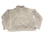 Lululemon Women’s 6 Stand Out Sherpa 1/2 Zip Fuzzy Pullover Gray Cozy Winter Photo 9