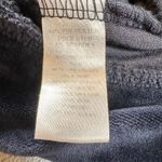 Loft  PLUS Sweater Top Shirt Womens 20/22 Navy Velour Crewneck Long Sleeve Cuffed Photo 4