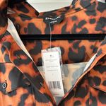 Bebe Nwt  printed utility shirt dornish cat cheetah print blouse button up shirt Photo 1
