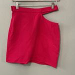 Nasty Gal Hot Pink Asymmetrical Mini Skirt Photo 3
