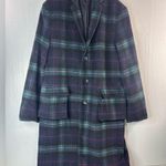INC  L Full Length Plaid Wool Blend Winter Coat Photo 7