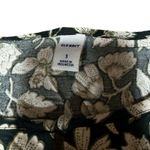 Old Navy Green and White  Long Sleeve Dress with Ruffles and a Floral Design Photo 4