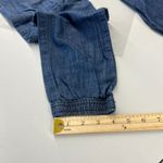 Life in Progress Casual Jogger Pants Womens XS Blue Chambray Cotton Tapered Leg Photo 12