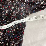 Madewell Black Silk Ruffle-Hem Wrap Top in Starry Night Women’s Size Large Photo 1