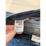 BKE  Addison Jeans Womens 28R Straight Stretch Low Rise Bold Stitch Denim Photo 2