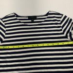 J.Crew Chic Striped Navy and White Top Photo 5
