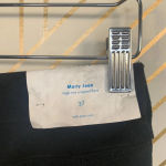 M.i.h Jeans Marty Black Velvet Jeans Cropped Flare Size 27 Photo 7