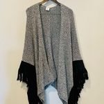 CAbi  Pepper Fringe Cape Sweater 3361 Photo 3