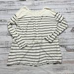 Free People  striped thermal waffle knit long sleeved top size medium Photo 2