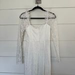 Lulus  Women’s Small White Lace My Truest Love Mermaid Maxi Dress Wedding Photo 5