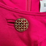 Vintage Elizabeth McKay Designer Fuchsia Heavy Italian Ponte Midi Dress Size 8 Pink Photo 2