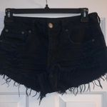 American Eagle Outfitters Jean Shorts Black Size 6 Photo 0