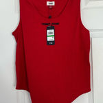 Tommy Hilfiger Tommy Jeans Women's Core Rib Bodysuit - Red -  Photo 0