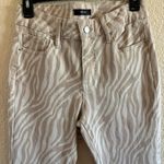 ZARA Aqua Zebra Straight Jeans NWT Photo 1