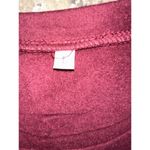 Womens Wine Burgundy Lace Accent Long Sleeve Shirt Size Large Photo 3