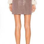 Free People Modern Femme Vegan Suede Mini Skirt Sz 4 Photo 2