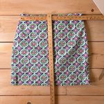 Talbots  EUC Women's Canvas A-Line Medallion Print Skirt Multicolor 10 Photo 6