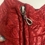 Erin London Women's M Standard Red Floral Textured Full Zip Jacket Size XL Photo 7