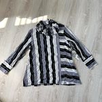 Habitat  Clothes to Live In 3D Knit Wavy Textured Cowl Neck Tunic L Lagenlook Art Photo 7