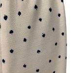 Vintage White Spade Print Stretch Party Casual Casino Retro Poker Midi Skirt Size 10 Photo 1