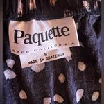 Vintage Paquette Byer California maxi skirt floral black Size M Brown Size M Photo 11