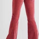 We The Free  Penny Pull On Red/Pink Corduroy Flare Pants Size 25 Photo 0