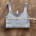 Aeropostale  Light Blue Ribbed Stretch Crop Tank Top Sports Bra Women’s Sz S EUC Photo 5