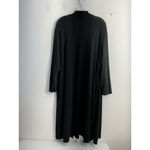 Womans Avenue Long Cardigan Duster 26/28 Black Long Sleeve Open Front Photo 1