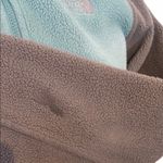 The North Face  fleece M full zip grey/teal jacket. Photo 4