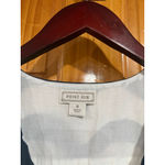 Point Sur Black White Abstract Floral Cotton Tiered Maxi Dress Size 0 Boho Pom T Photo 2