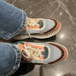 Chloé Chloe Nama Flower Green Mesh Platform Sneaker 51MM Photo 0