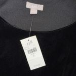 J. Jill Dress Classy Old Money Black Velvet Sleeveless Shift Dress Small New Photo 4