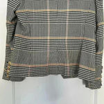 Boston Proper  Houndstooth Plaid Blazer Sz 10 Photo 9