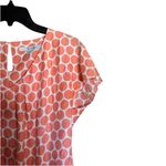 Boden Top Womens 8 Multicolor Polka Dot Silk Blend V Neck Short Sleeve Blouse Photo 2
