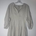Madewell  Splitneck Mini Dress in 100% Linen Size: 2, NWT Photo 3
