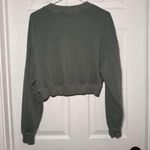 Aerie Offline by Woman’s Small Cropped Green V-Neck Sweatshirt Photo 5
