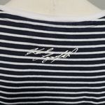 Karl Lagerfeld  Paris striped emoji tee size large Photo 7