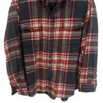 Old Navy  The Boyfriend Shirt Long Sleeve Button Up Cozy Cabincore Holiday L Photo 3