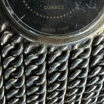 Bulova  Ladies Watch Rare Vintage Mesh Bracelet Diamond in Black Dial Photo 5