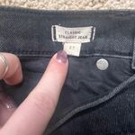 Madewell Black Classic Straight Jean Photo 2