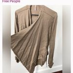 Free People  Taupe Open Front Cardigan | Size Large Photo 10