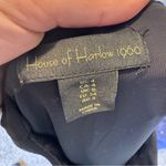 House of Harlow Black Mini Skirt Faux Pearl Beads Women’s 4 Fringe Stretch Photo 2